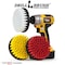 Drill Brush Power Scrubber By Useful Products 7 in W 5 in L Brush, Variety 5in-S-RWY-QC-DB - alternate 6